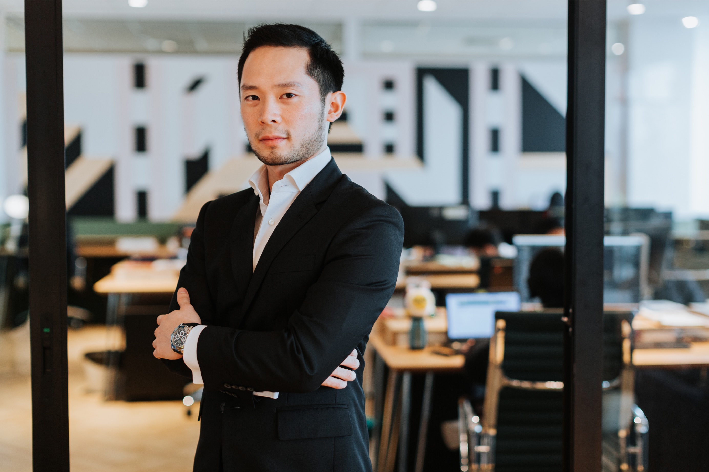 Chan Eu Boon, tech entrepreneur and CEO, photographed in his office.