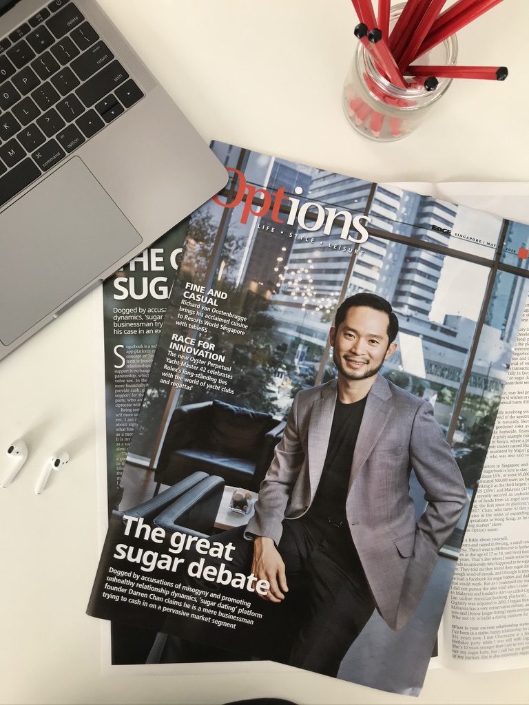 Chan Eu Boon on the cover of Options magazine, May 2019 edition.